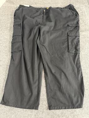 Boulder Creek Ranger Cargo Pants Mens 60x40 Big Tall Black Stretch Pockets N141